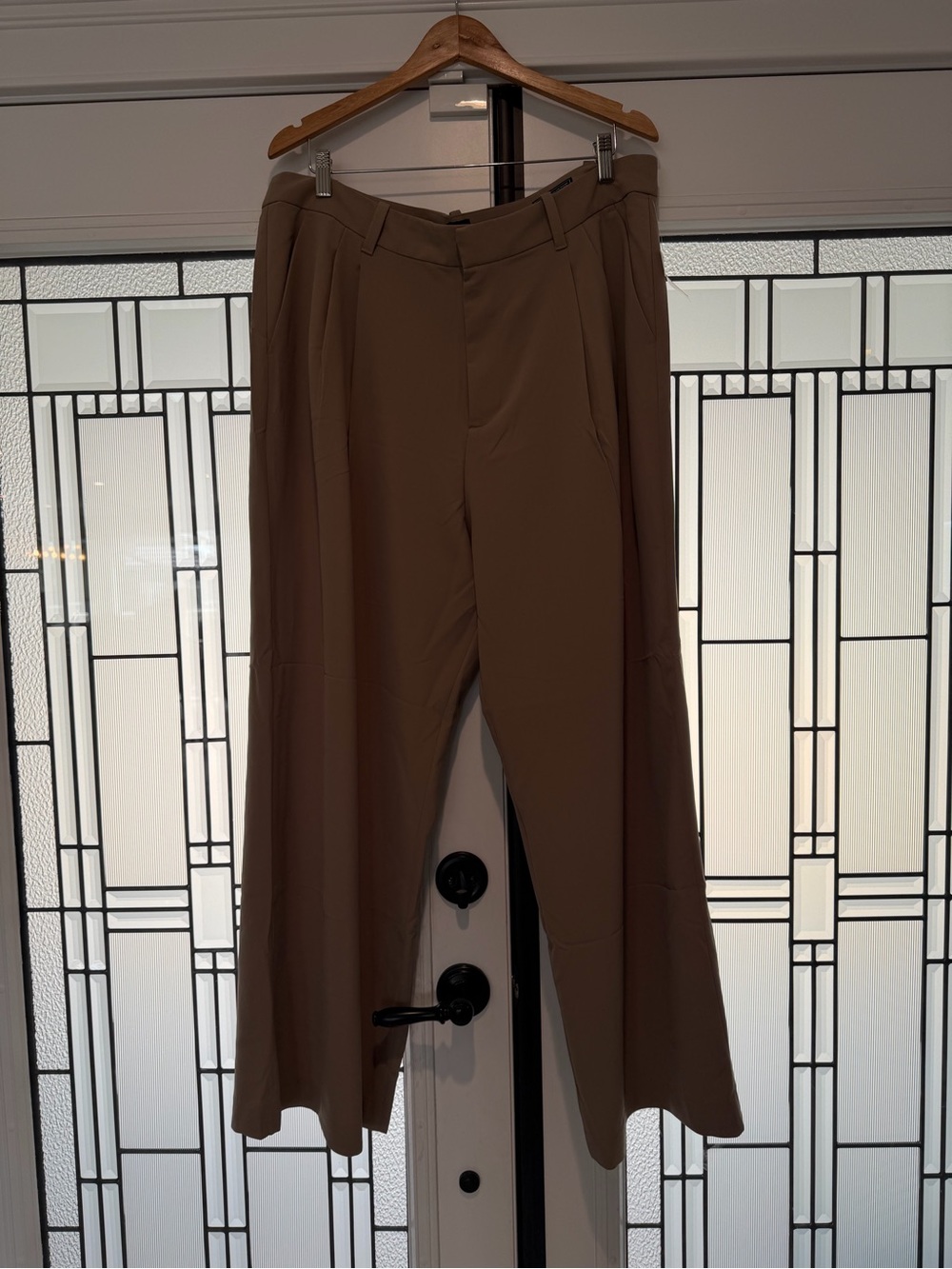 GAP Taupe Wide-Leg Men's Dress Pants
